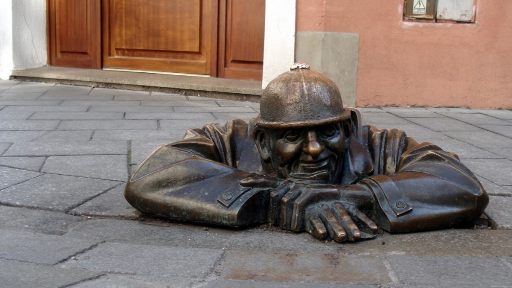 Cumil, homme des égouts, à Bratislava