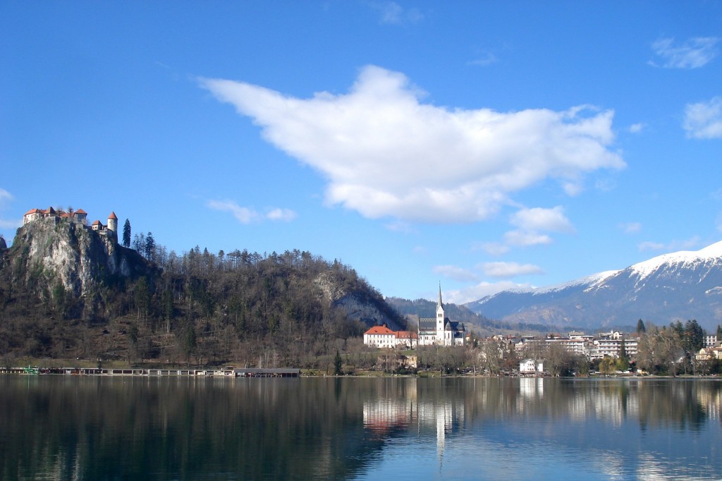 Le château du lac Bled en Slovénie