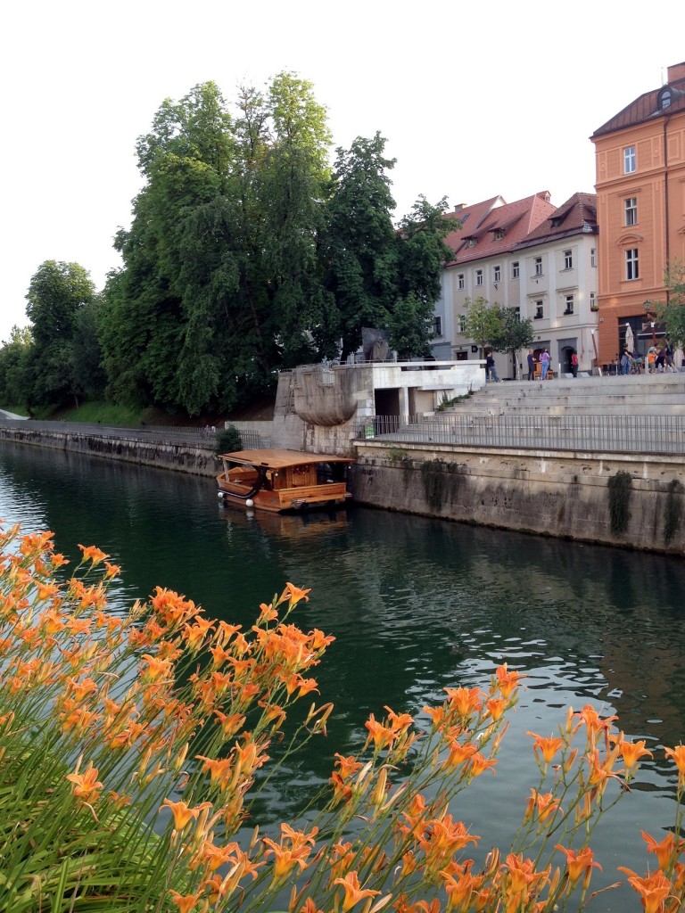 La rivière Ljubljanica à Ljubljana en Slovénie