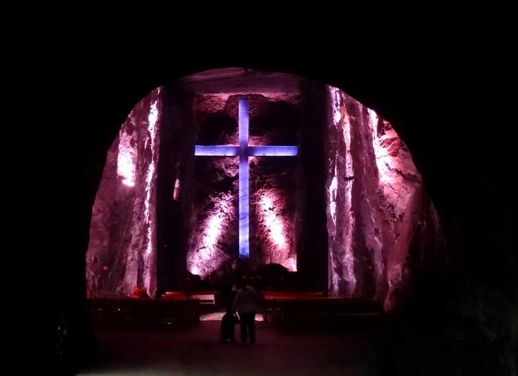 Intérieur de la Cathédrale de Sel de Zipaquira en Colombie