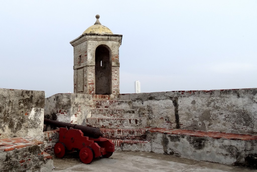 Canon au Castillo de San Felipe de Barajas à Carthagène des Indes