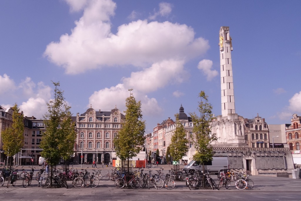 Vue depuis la gare de Leuven