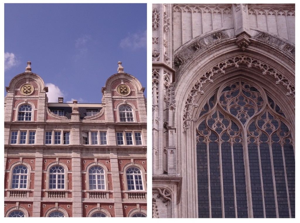 Façades des maisons à Louvain