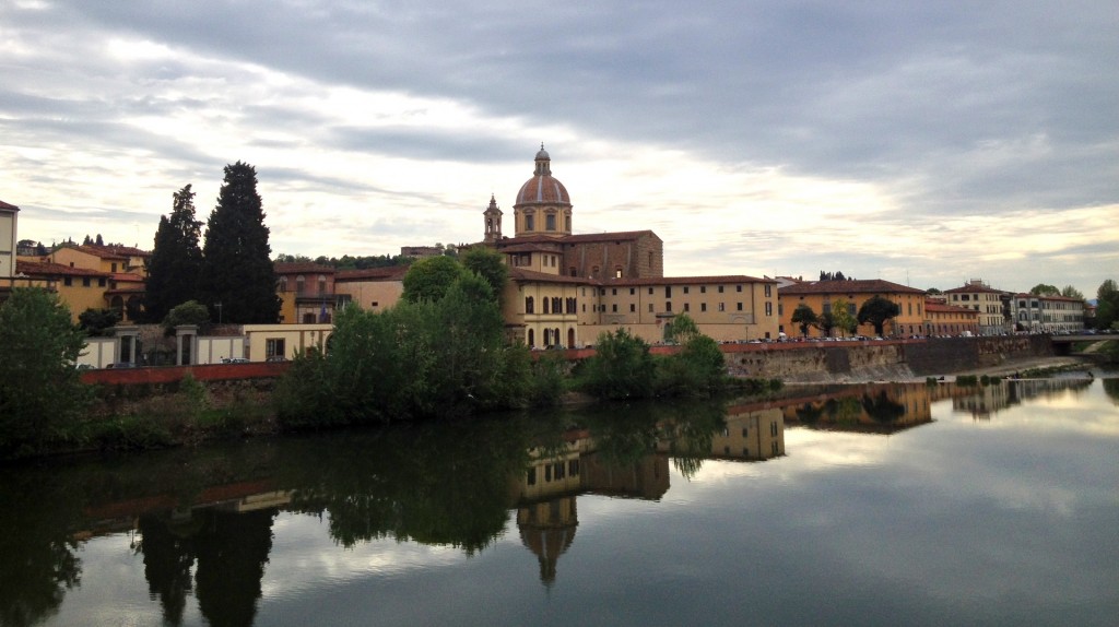 Les rives de l'Arno à Florence en Italie
