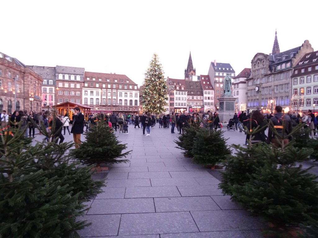 La place Kléber et son sapin de Noël 2015 à Strasbourg