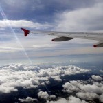 En avion au dessus de la Colombie