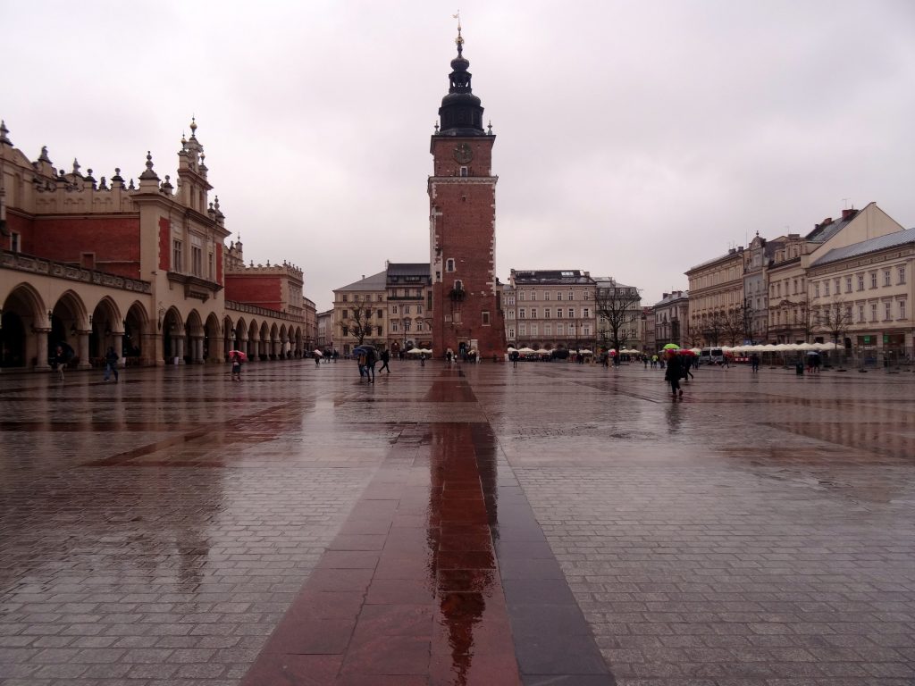 Grand place du marché principal de Cracovie