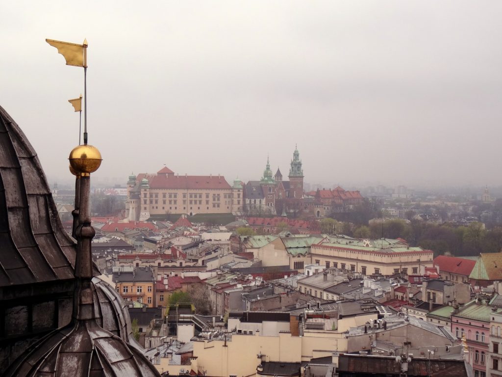 Vue sur le château de Cracovie