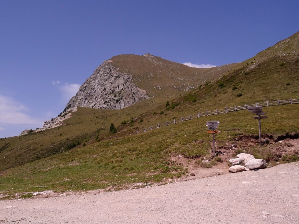 Sentier balisé pour la randonnée non loin de Merano