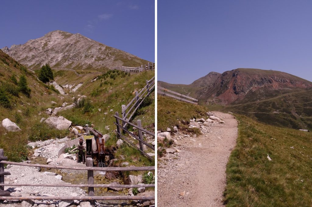 Ruisseau et eau fraîche dans les montagnes du Tyrol du Sud