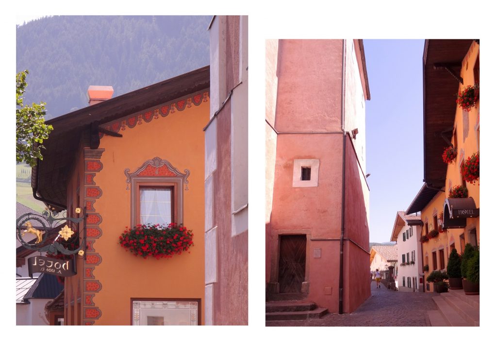 Les maisons oranges de Kastelruth - Castelrotto