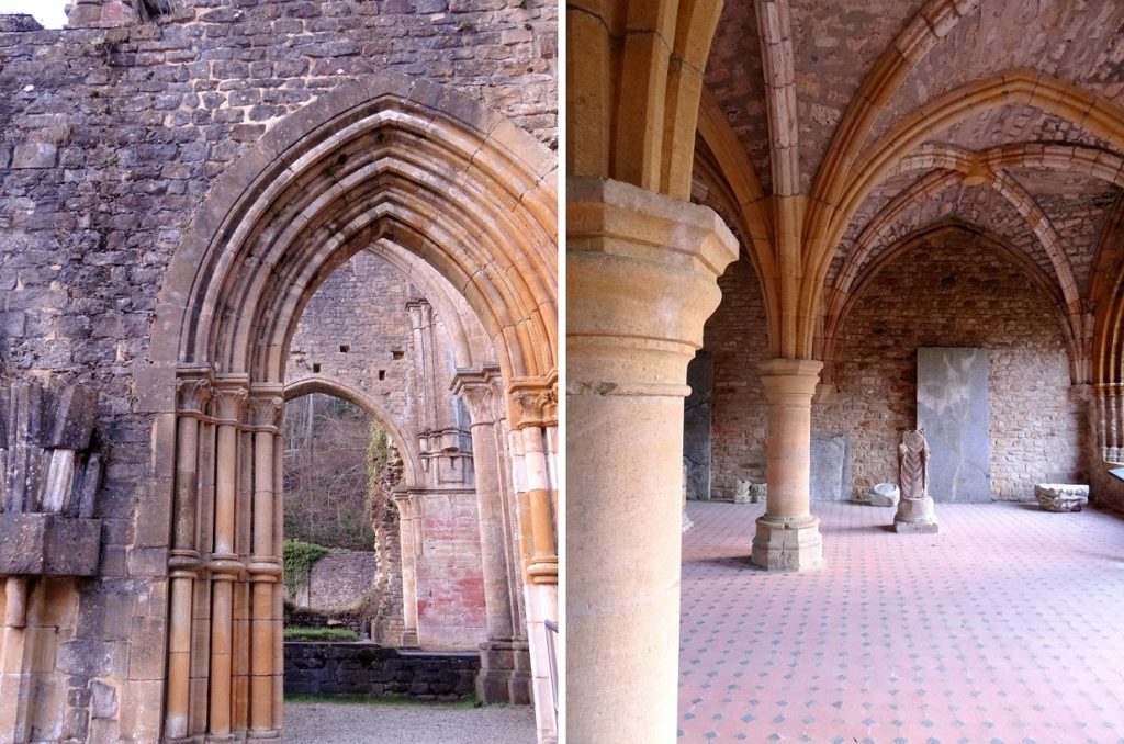 Détails de l'architecture de l’abbaye d’Orval