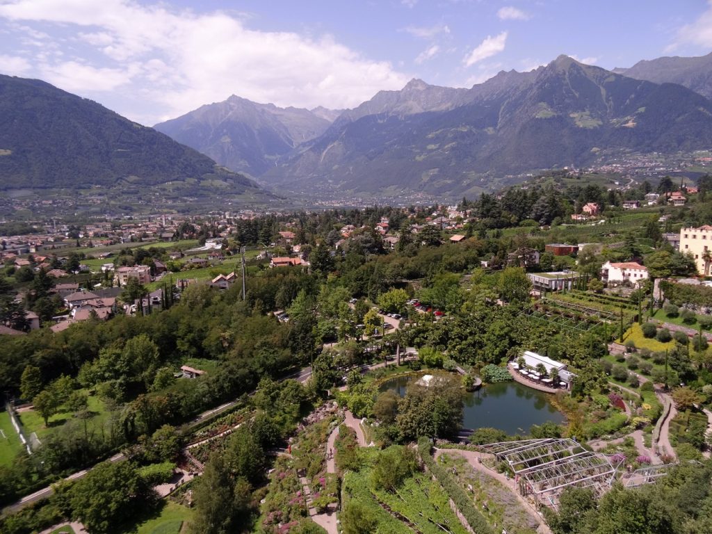 Vue sur Merano et ses montagnes