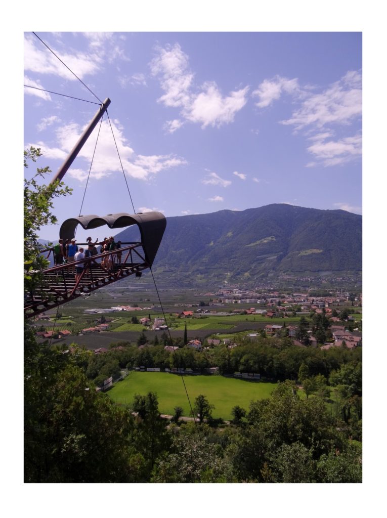 Vue pamoramique sur Merano depuis les jardins de Trauttmansdorff