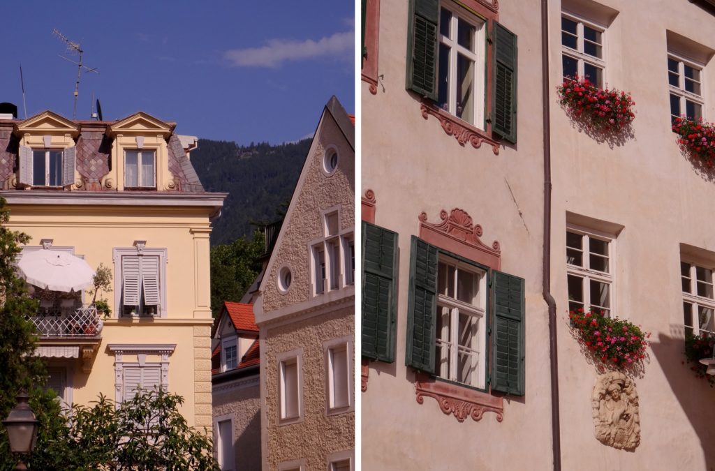 Jolie façade de Merano en Italie