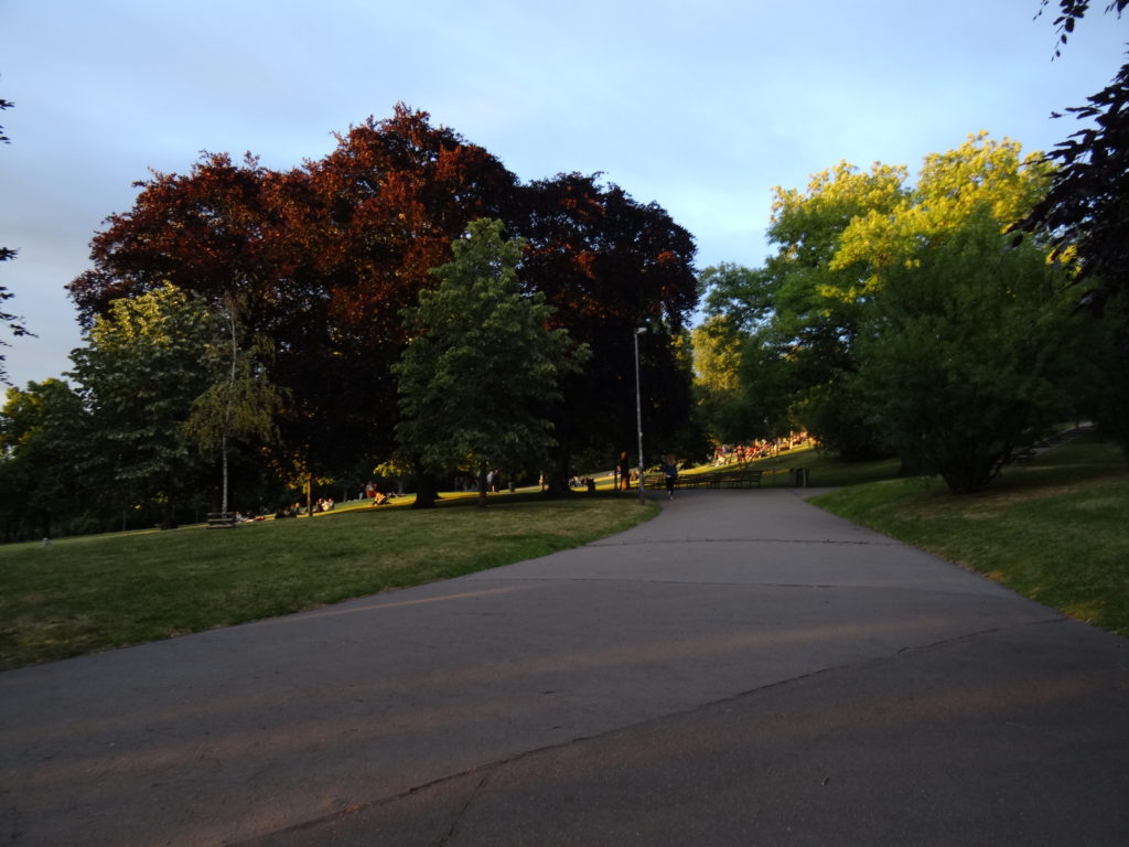 Le parc Riegrovy Sady, point de vue sur la ville de Prague, République Tchèque