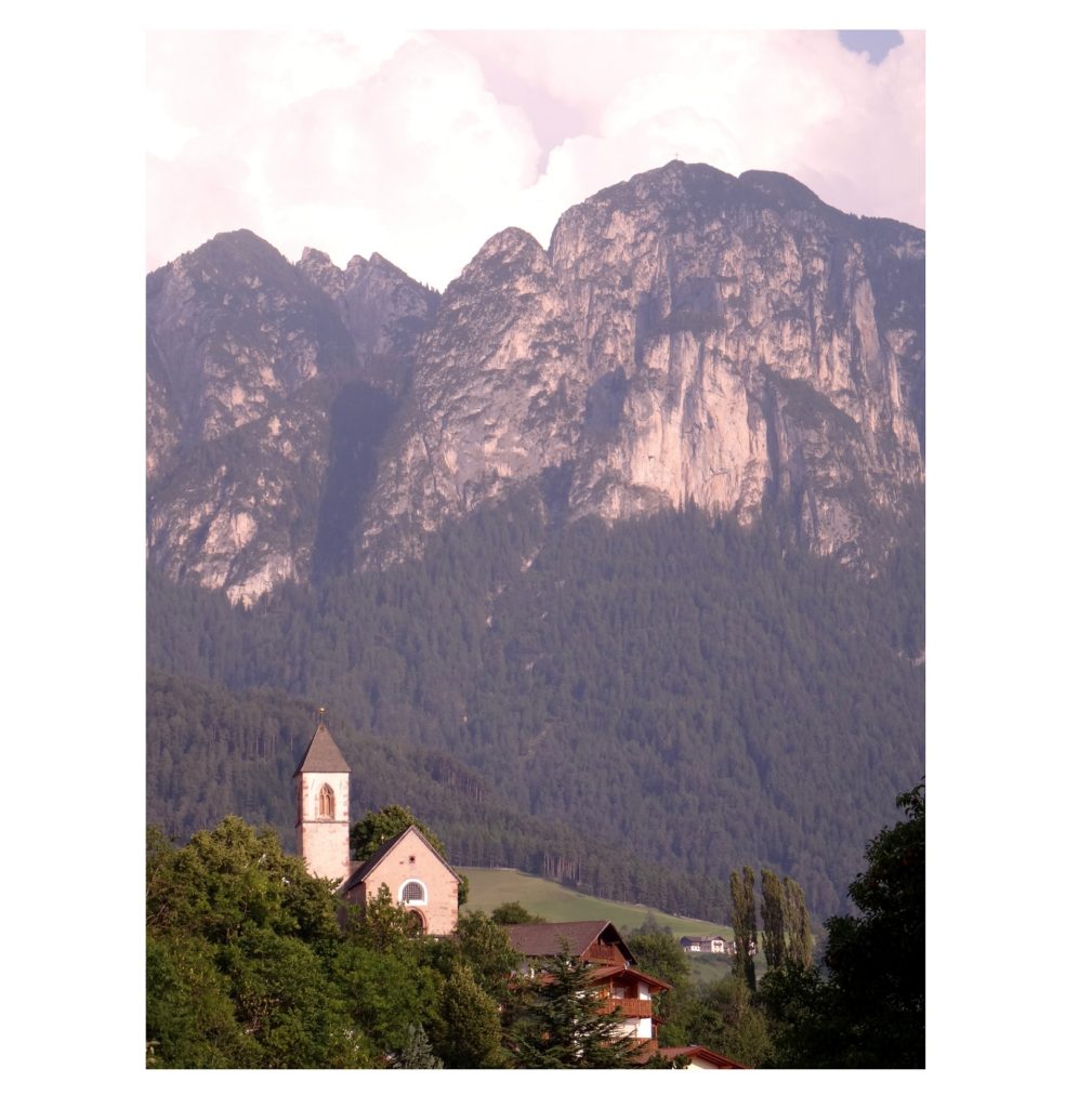 Montagne Schlern dans le Tyrol du Sud en Italie