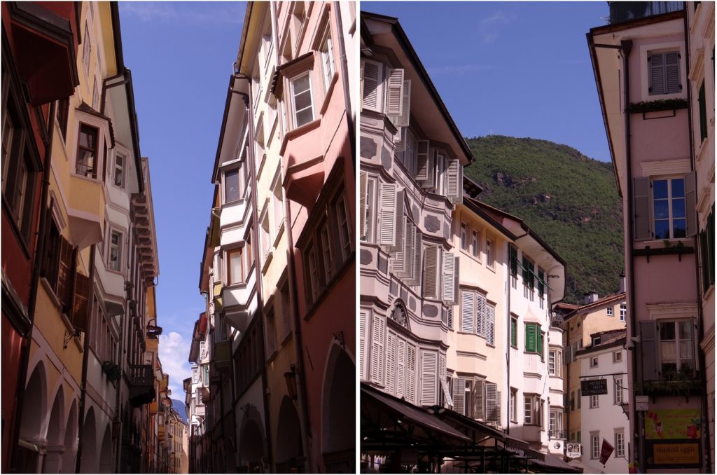 Façades colorées de Bolzano