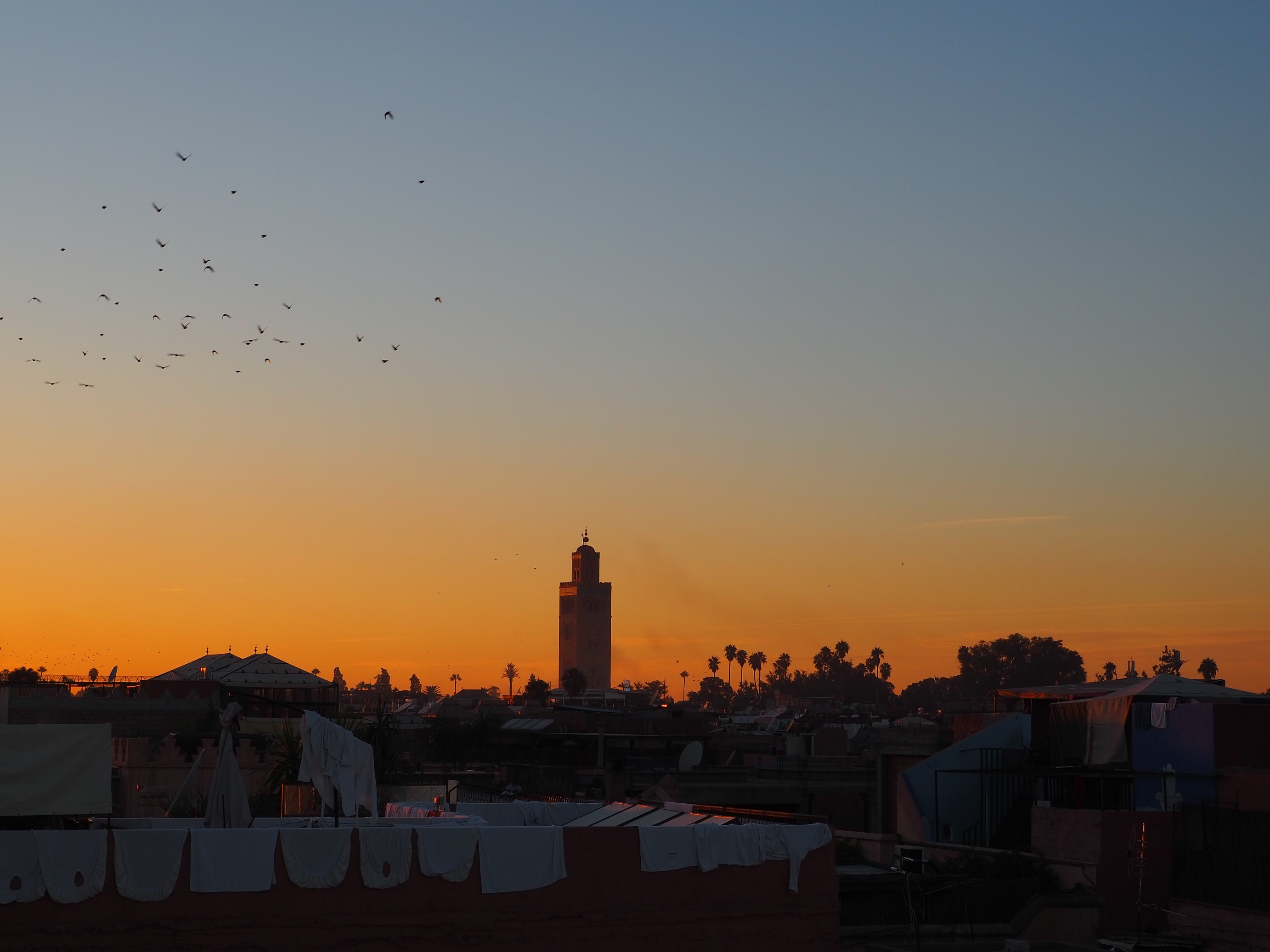 Coucher de soleil à Marrakech