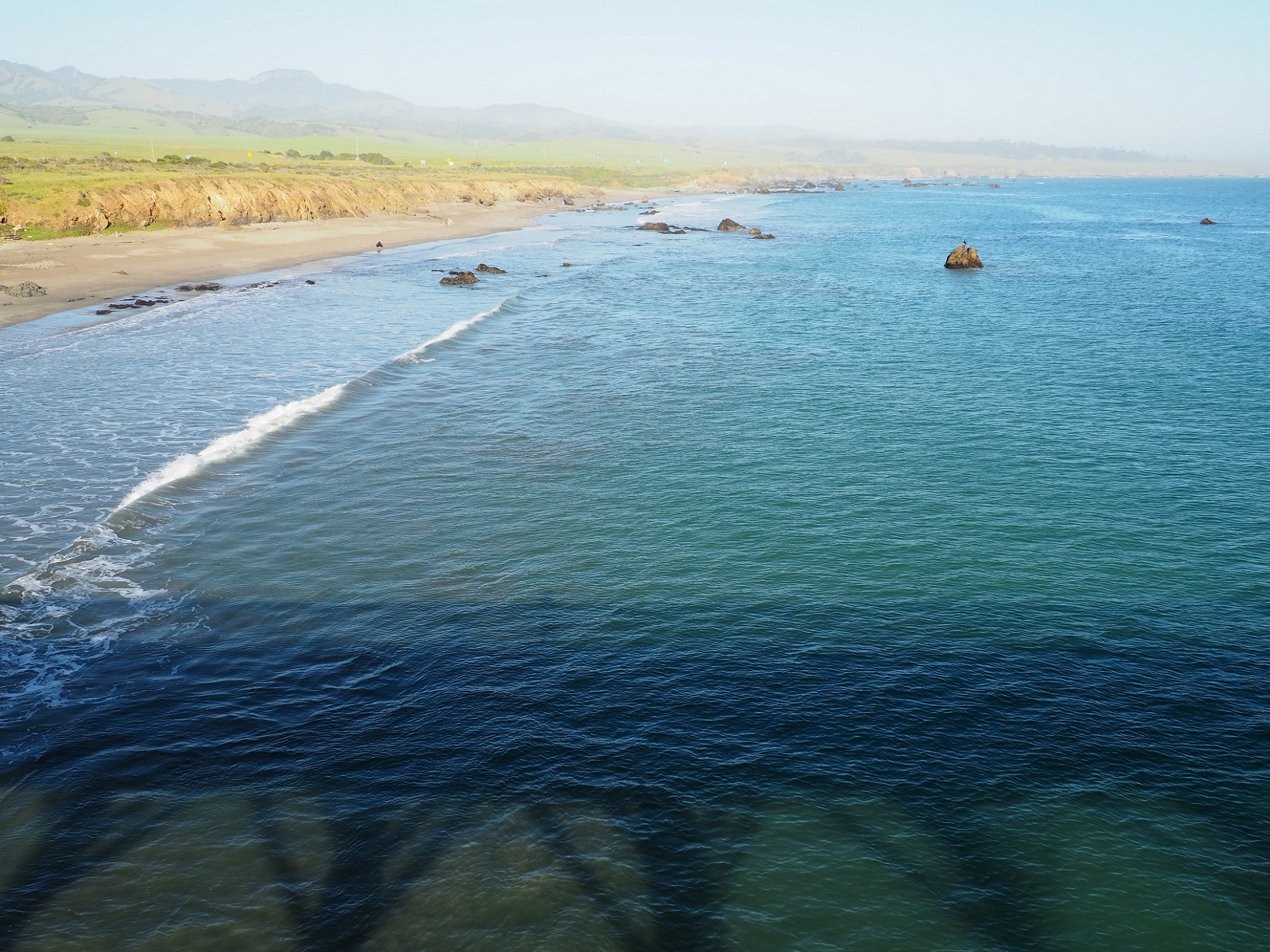 Océan pacifique depuis San Simeon pier en Californie