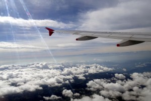 En avion au dessus de la Colombie