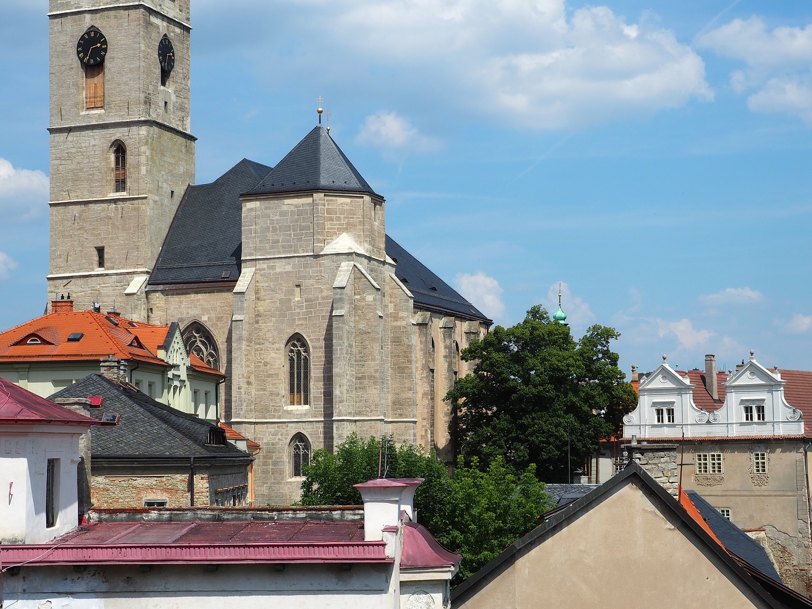 Vue sur le centre ville de Kutná Hora