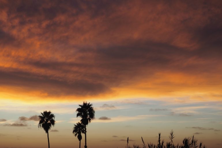 Coucher de soleil à Cardiff-by-the-sea; San Diego