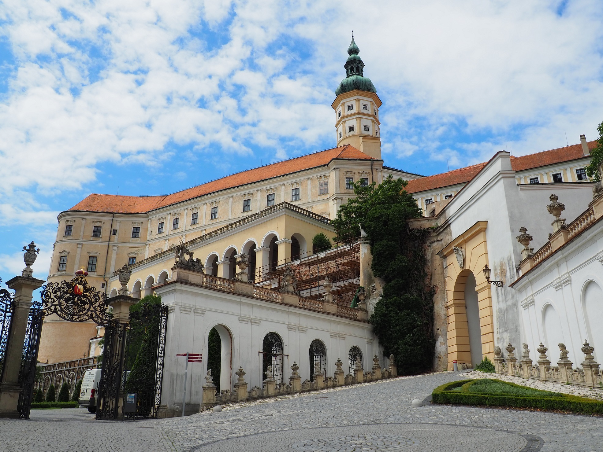 Château à Mikulov en Moravie, République Tchèque